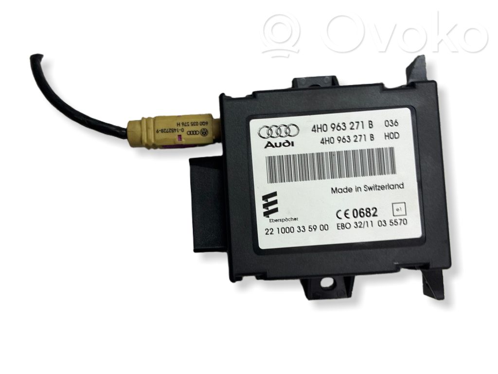 Audi A6 S6 C7 4G Unité de commande chauffage Webasto 