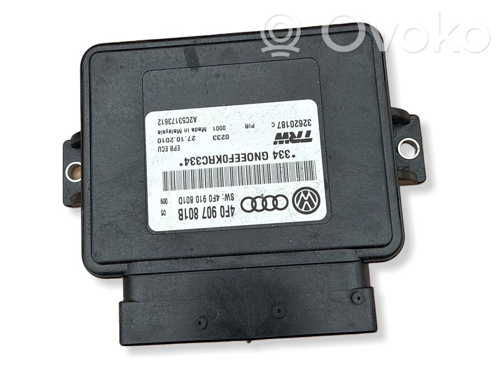 Audi A6 S6 C6 4F Module de commande de frein à main 