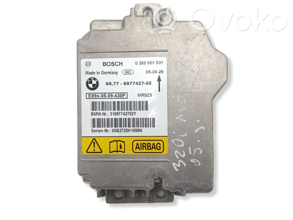 Turvatyynyn ohjainlaite/moduuli   65776977427,0285001531,6977427