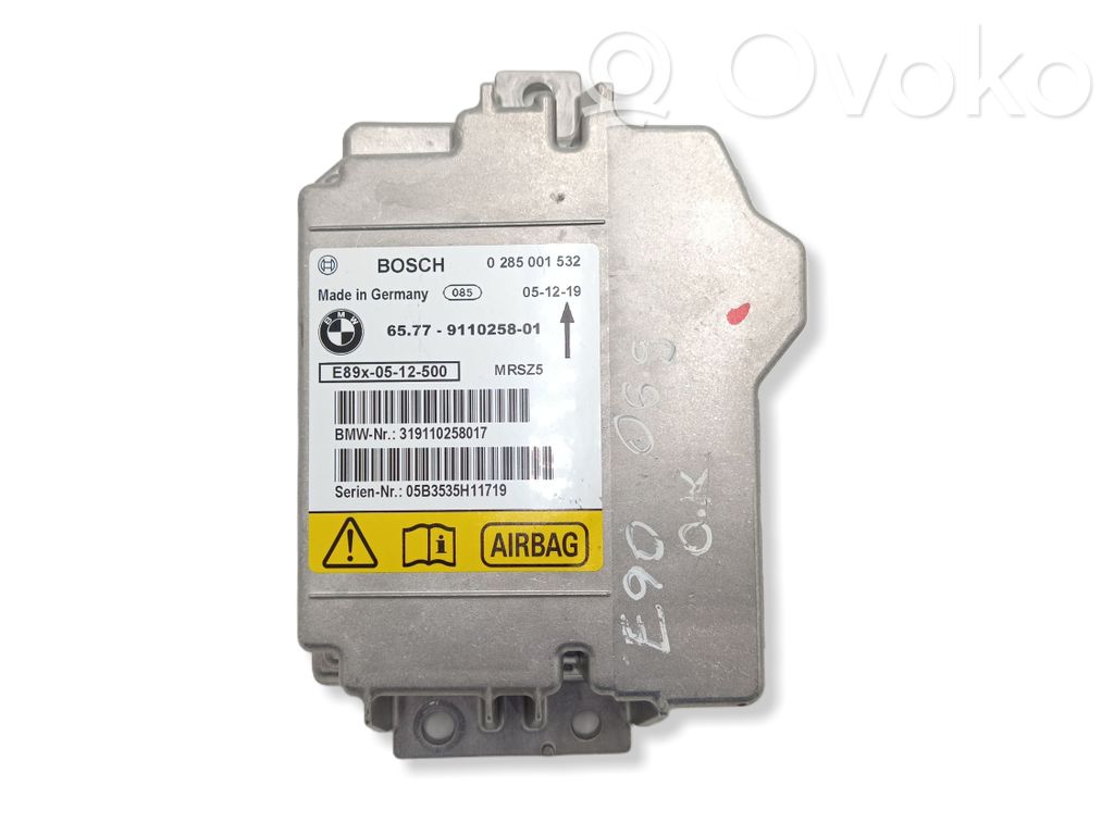 Turvatyynyn ohjainlaite/moduuli   65779110258,9110258,0285001532