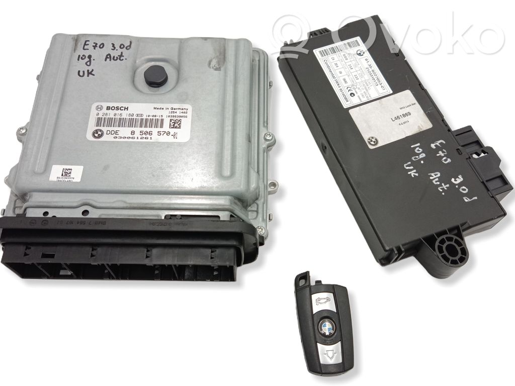 BMW X5 E70 Engine ECU kit and lock set 