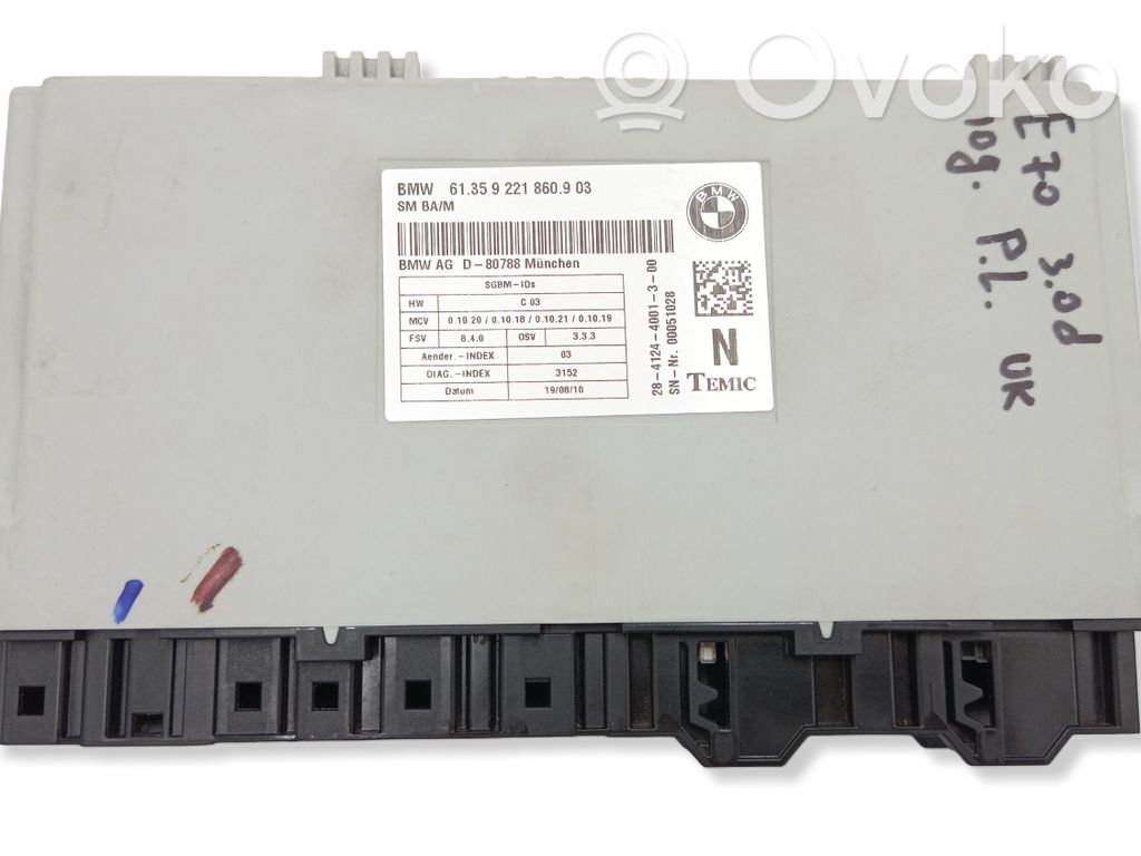 BMW X5 E70 Seat control module 