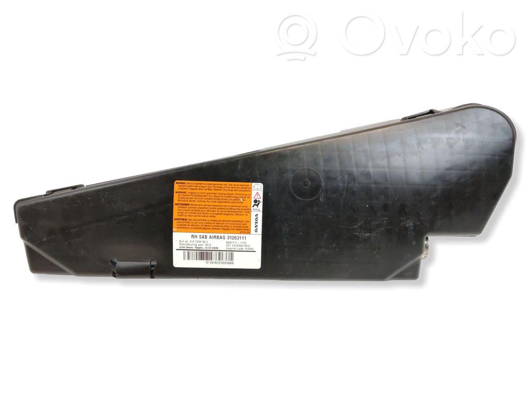 Volvo V60 Poduszka powietrzna Airbag fotela 