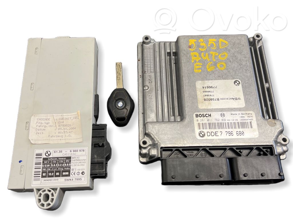 BMW 5 E60 E61 Engine ECU kit and lock set 
