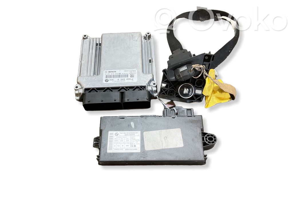 BMW X5 E70 Juego de cerradura y set ECU del motor 
