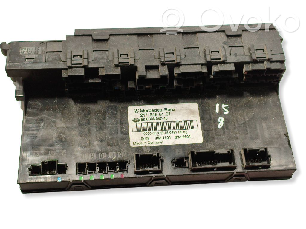 Mercedes-Benz E W211 Módulo de fusible 