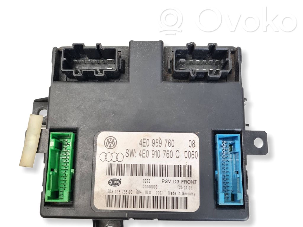 Module de commande de siège   4E0959760,4E0910760C,5DS00879503