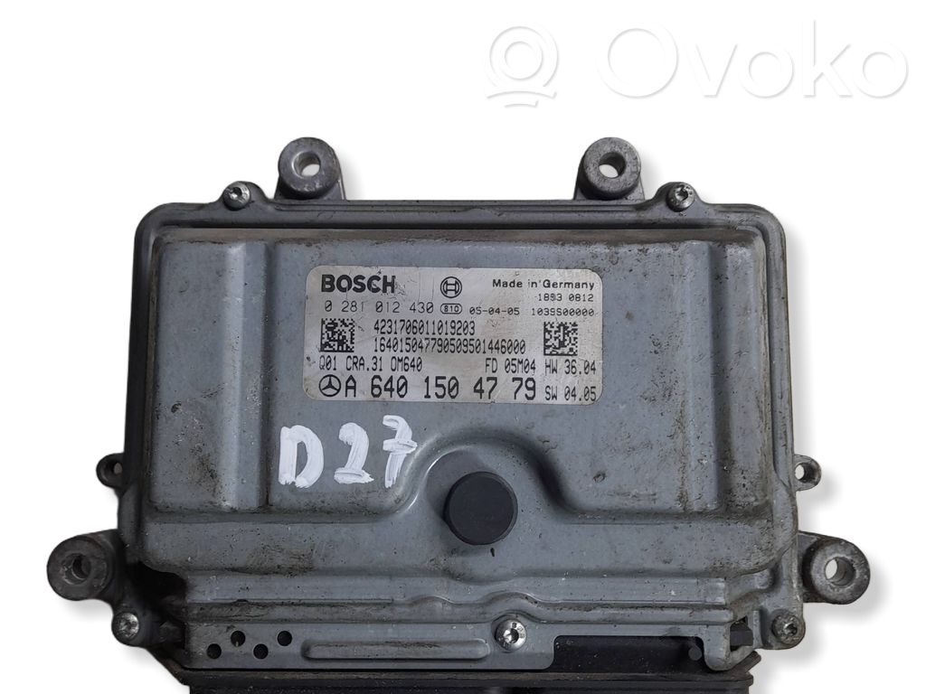 Mercedes-Benz A W169 Engine control unit/module 