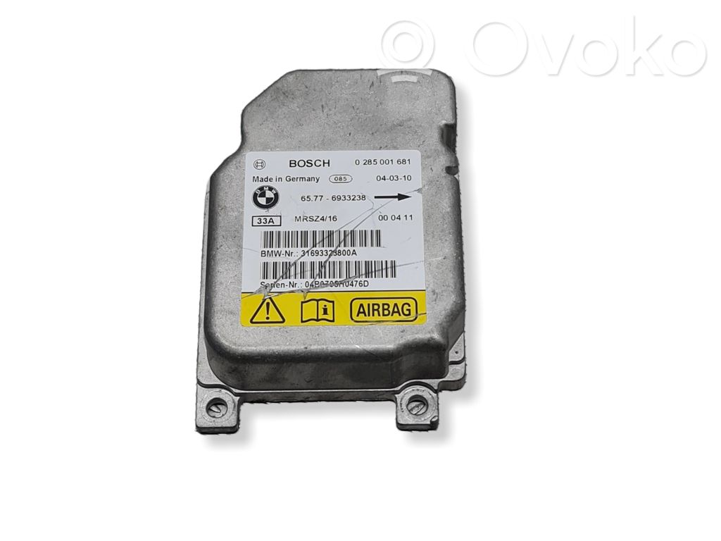 Airbag control unit/module   6933238,0285001681,31693323800A