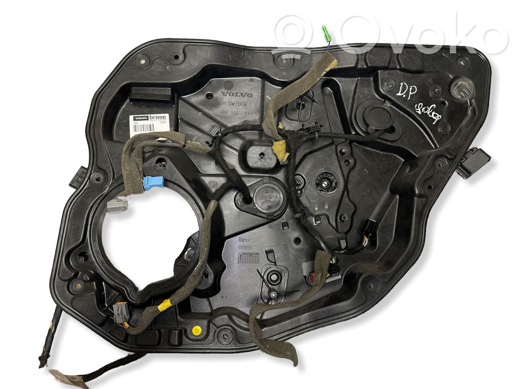 Volvo V70 Mechanizm podnoszenia szyby tylnej bez silnika 