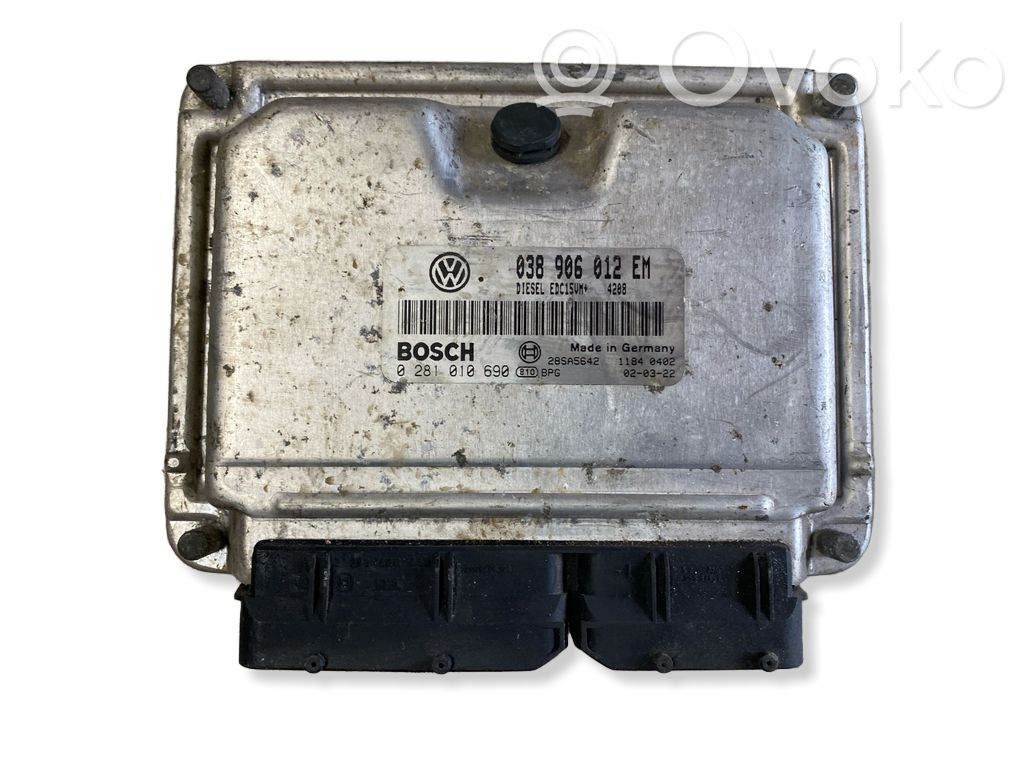 Sterownik / Moduł ECU   038906012EM,0281010690,28SA5642