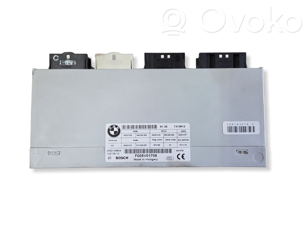 BMW 3 GT F34 Unidad de control/módulo del maletero/compartimiento de carga 