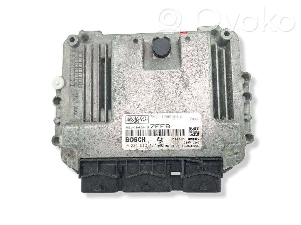 Engine control unit/module   7M5112A650UB,0281012487,7M5112A650UB,7M5112A650UB