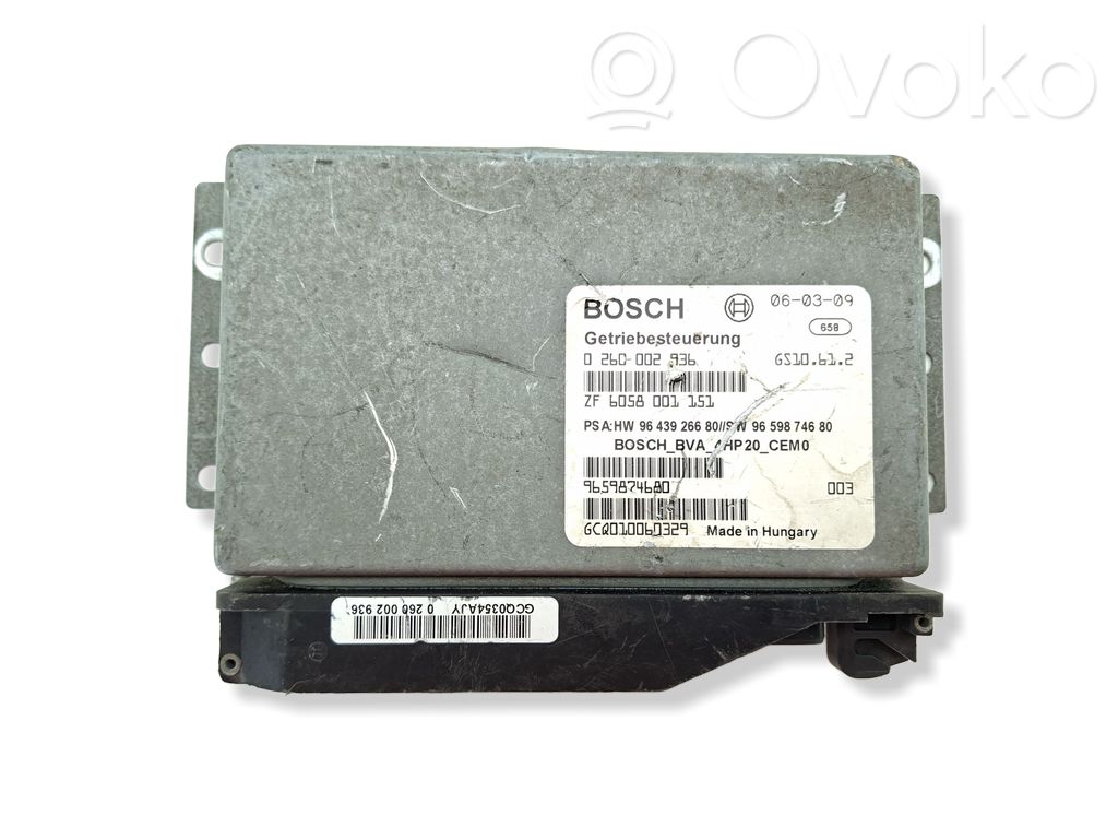 Peugeot 407 Gearbox control unit/module 