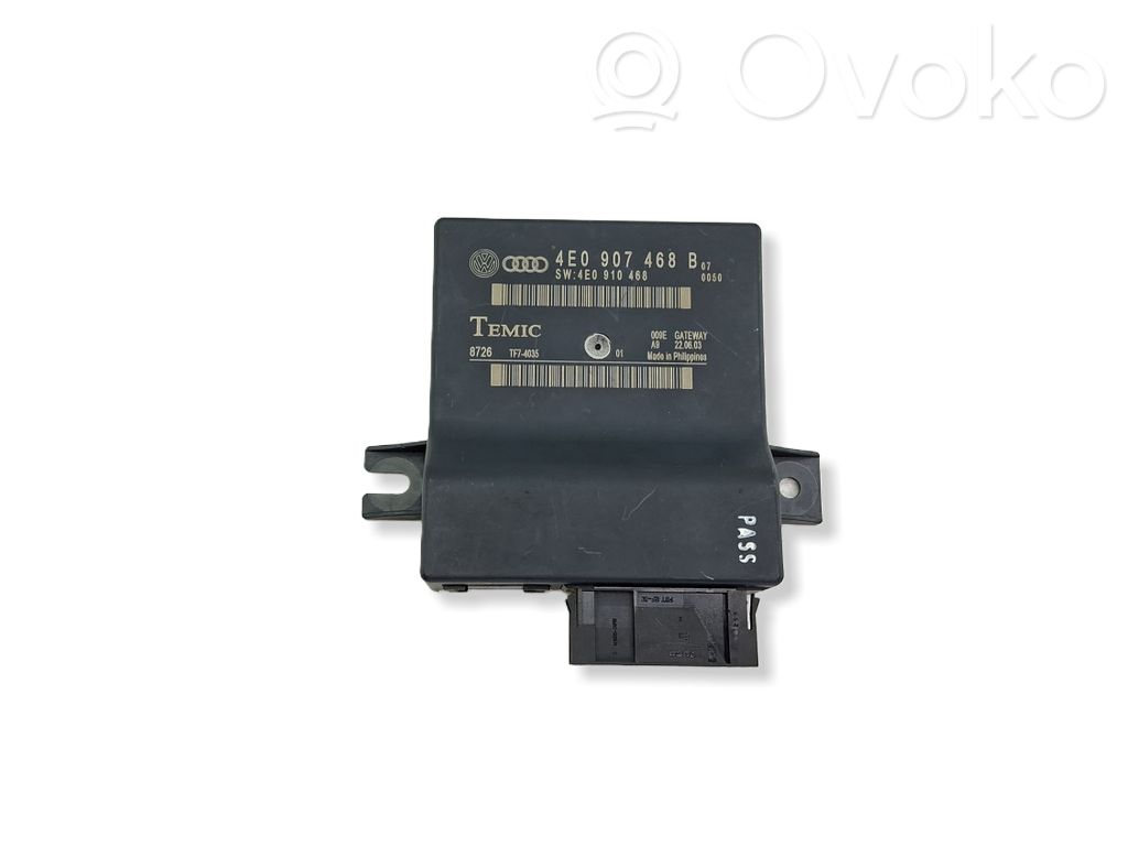 Audi A8 S8 D3 4E Gateway valdymo modulis 