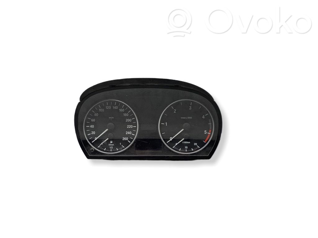 BMW 3 E90 E91 Spidometras (prietaisų skydelis) 