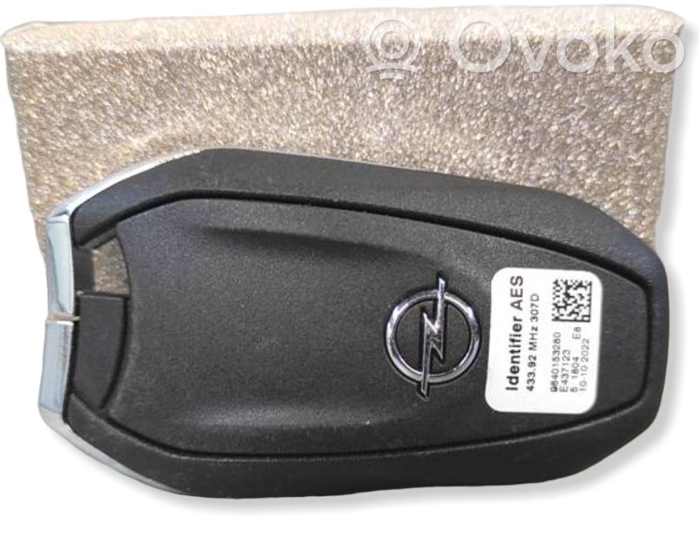 Opel Astra L Virta-avain/kortti 