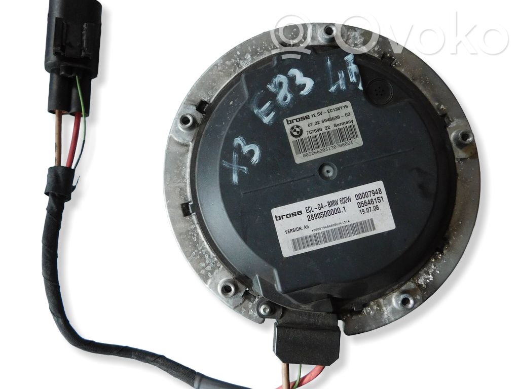 BMW X3 E83 Gaisa kondicioniera ventilators (dzeses) 
