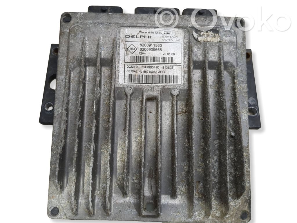 Engine control unit/module   8200909666,R0410B041C