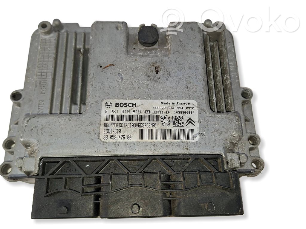Citroen C4 II Picasso Variklio valdymo blokas 