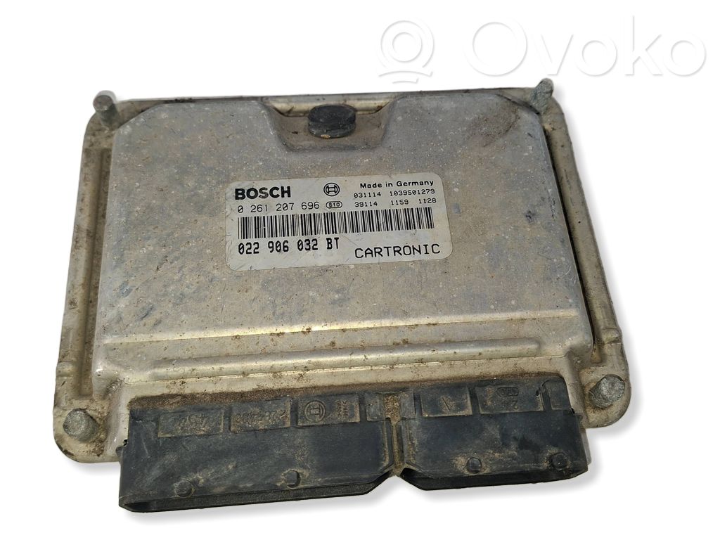Engine control unit/module   0261207696,022906032BT,1039S01279