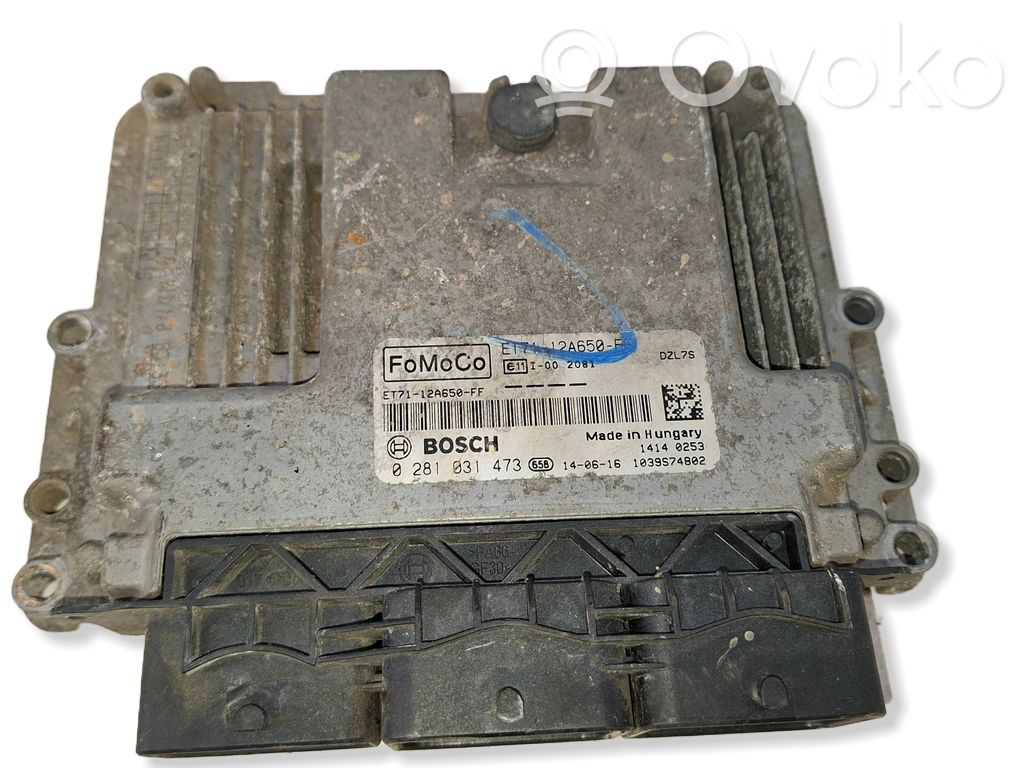 Ford Transit Courier Engine control unit/module 