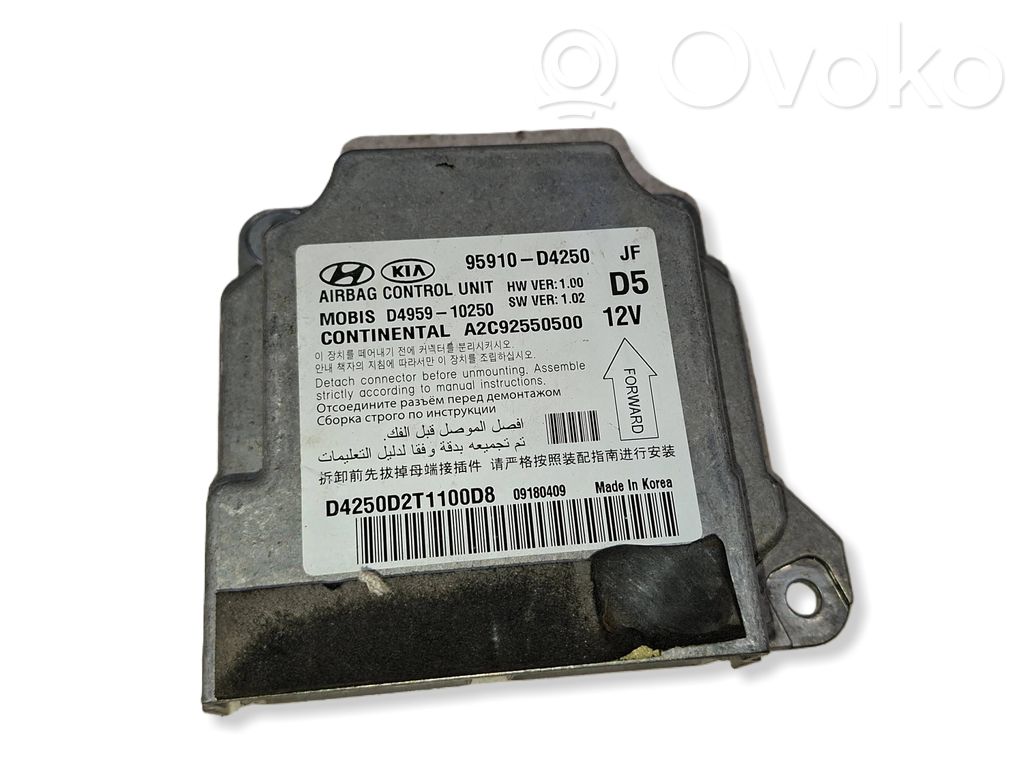 KIA Optima Airbag control unit/module 