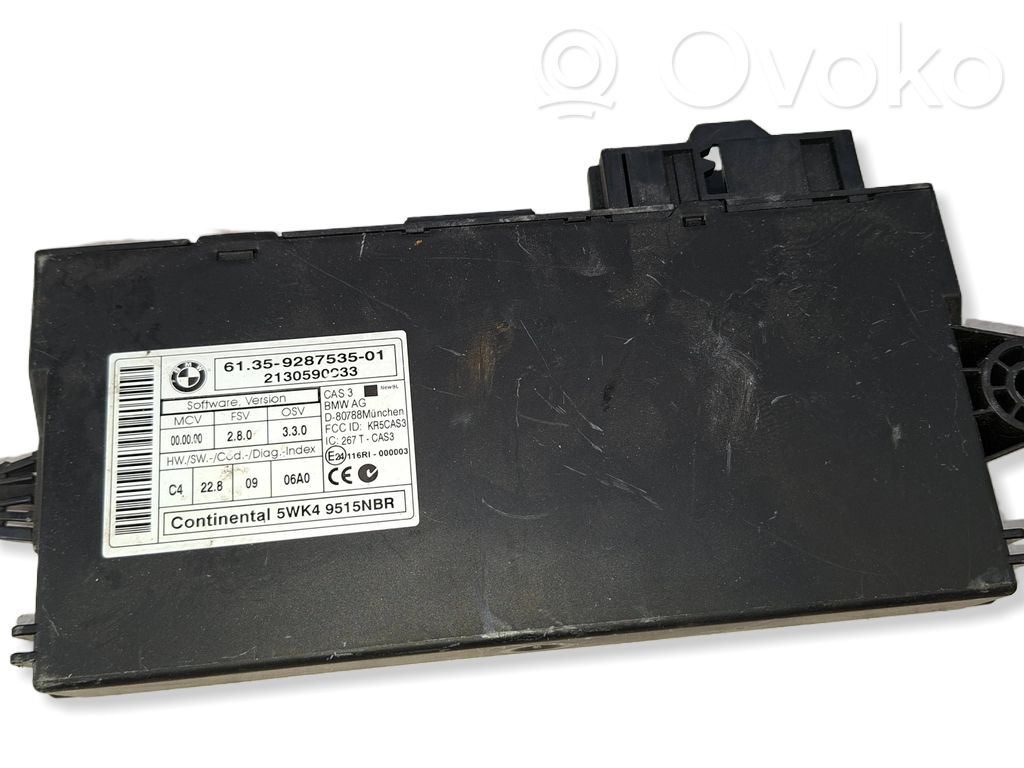 BMW 3 E92 E93 CAS vadības bloka modulis 