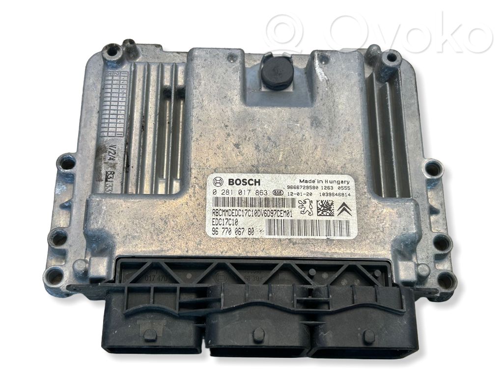 Peugeot 208 I Engine control unit/module 