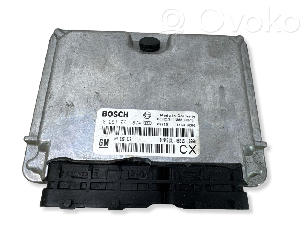 Engine control unit/module   0281001874,28SA3873,09136119