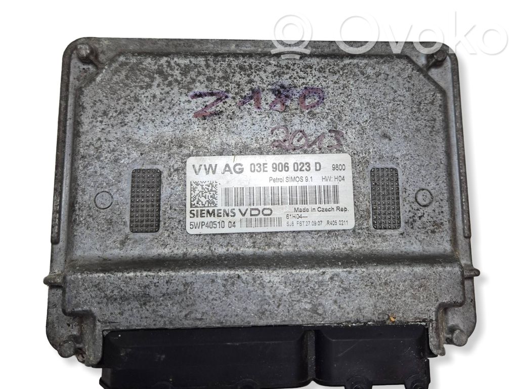 Engine control unit/module   03E906023D,SLM0S91,5WP405104