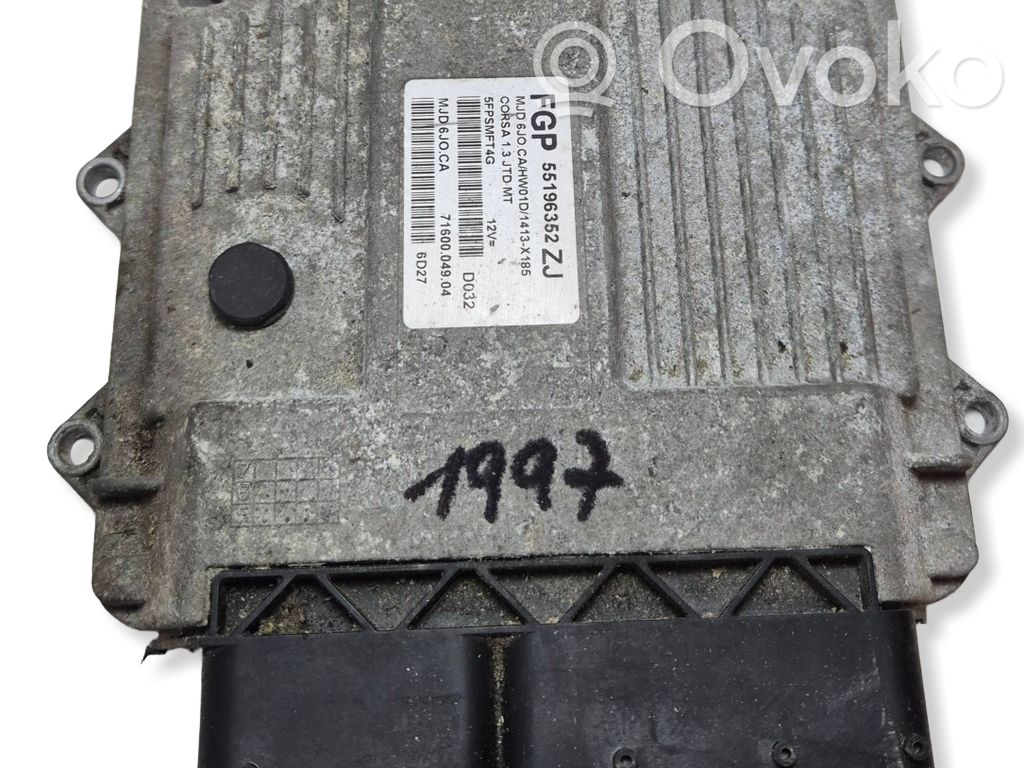 Engine control unit/module   55196352,7160004904,5FPSMFT4G