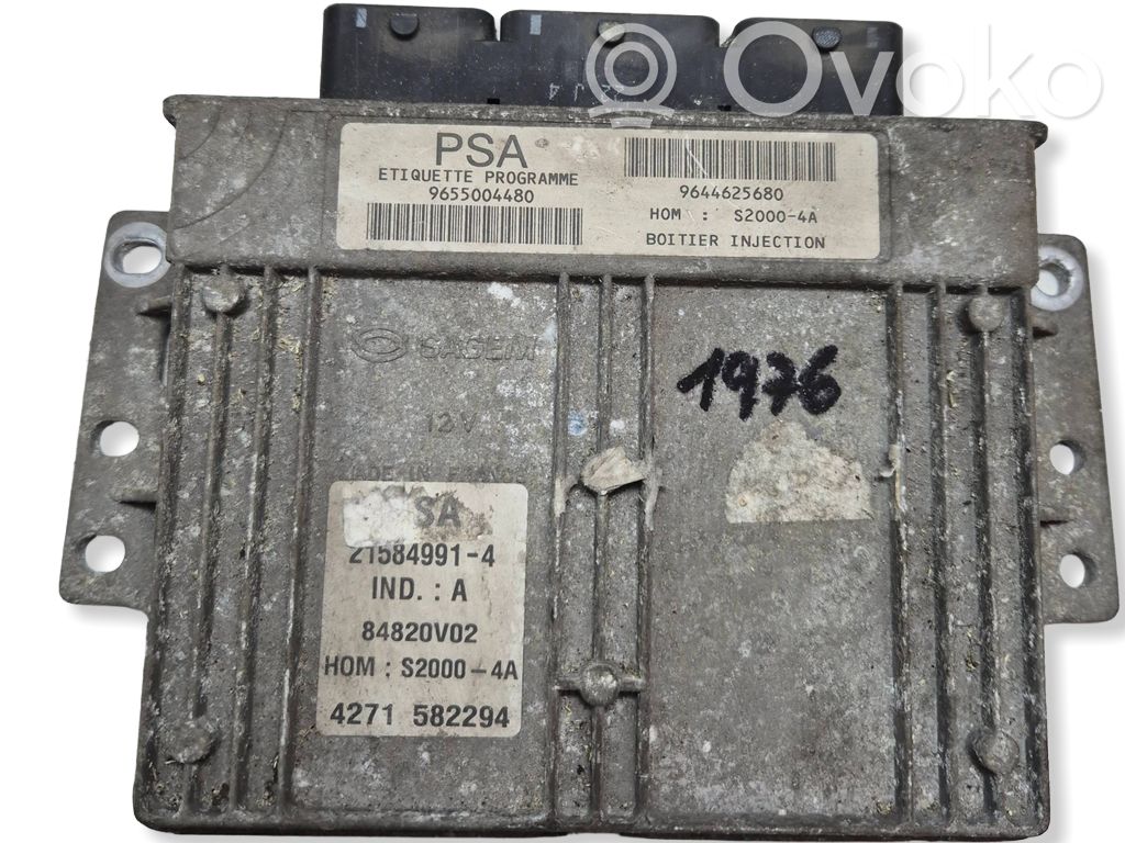 Peugeot 206 Engine control unit/module 