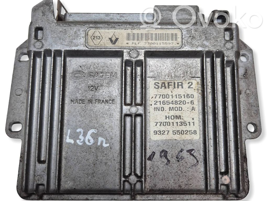 Renault Clio II Sterownik / Moduł ECU 