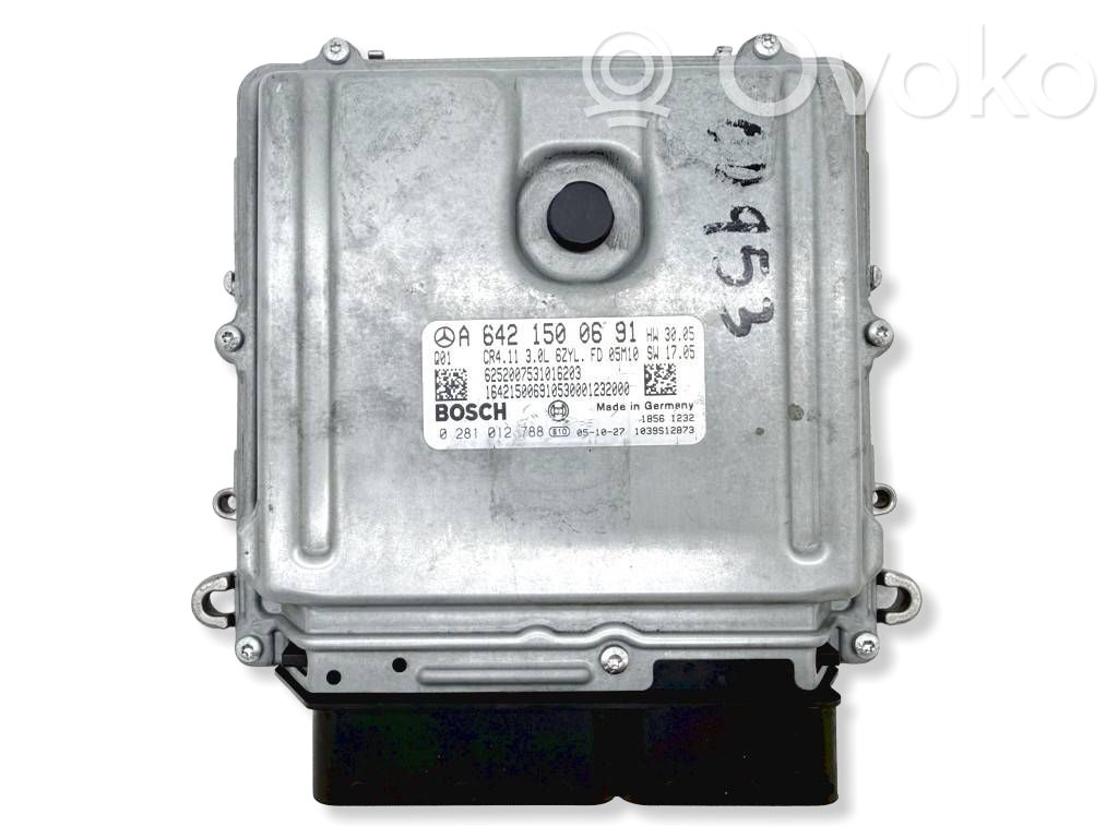 Engine control unit/module   A6421500691,1039S12873,6252007531016203,0281012788