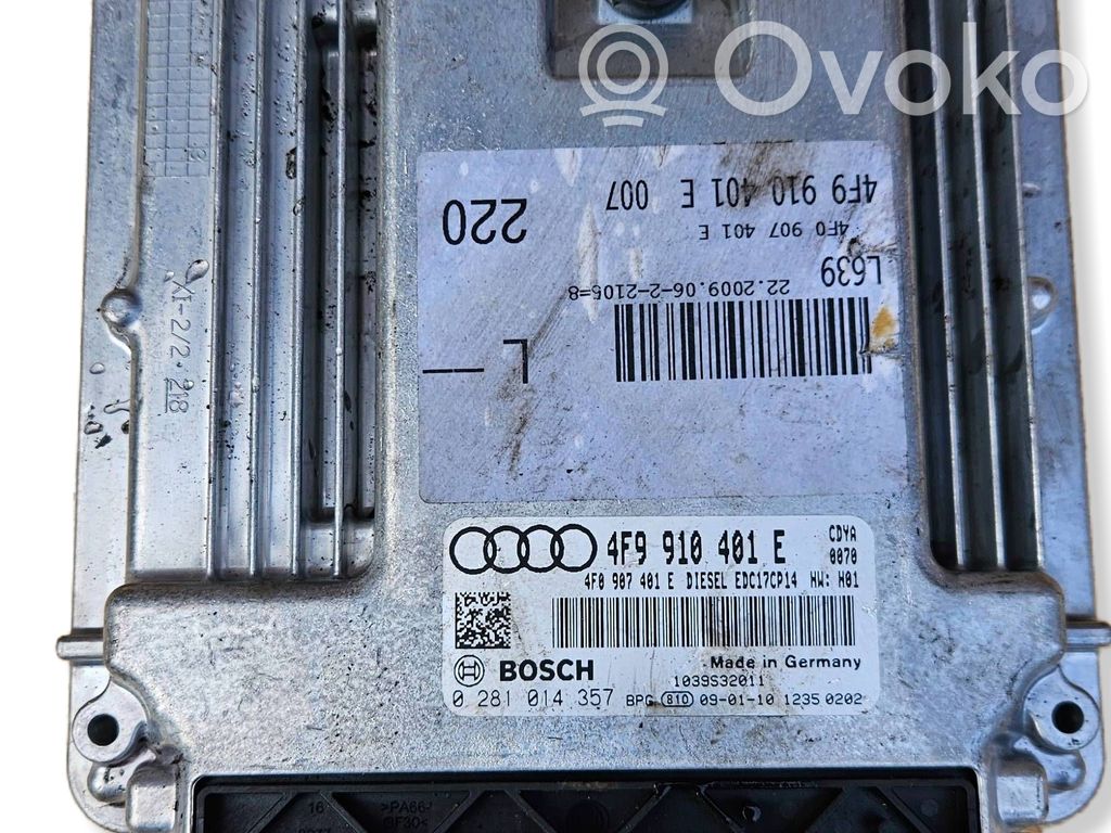 Audi A6 S6 C6 4F Engine control unit/module 