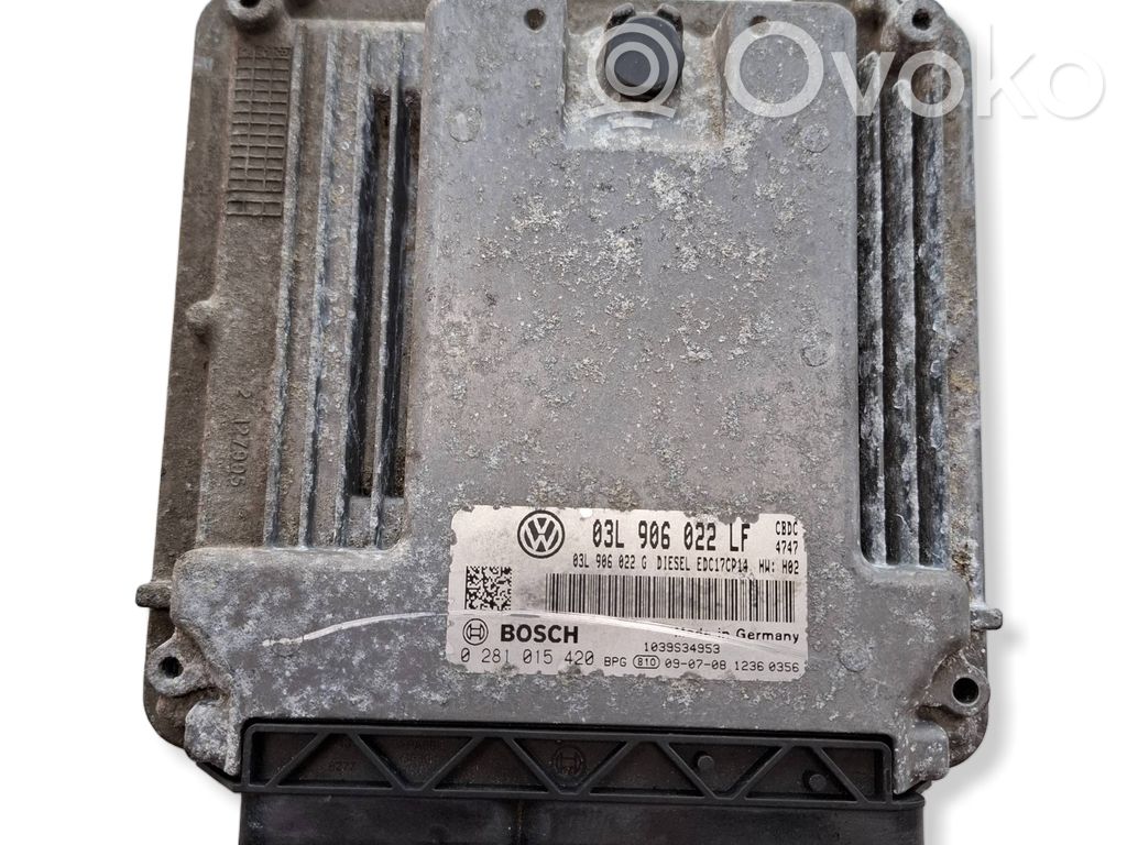 Volkswagen Golf VI Engine control unit/module 