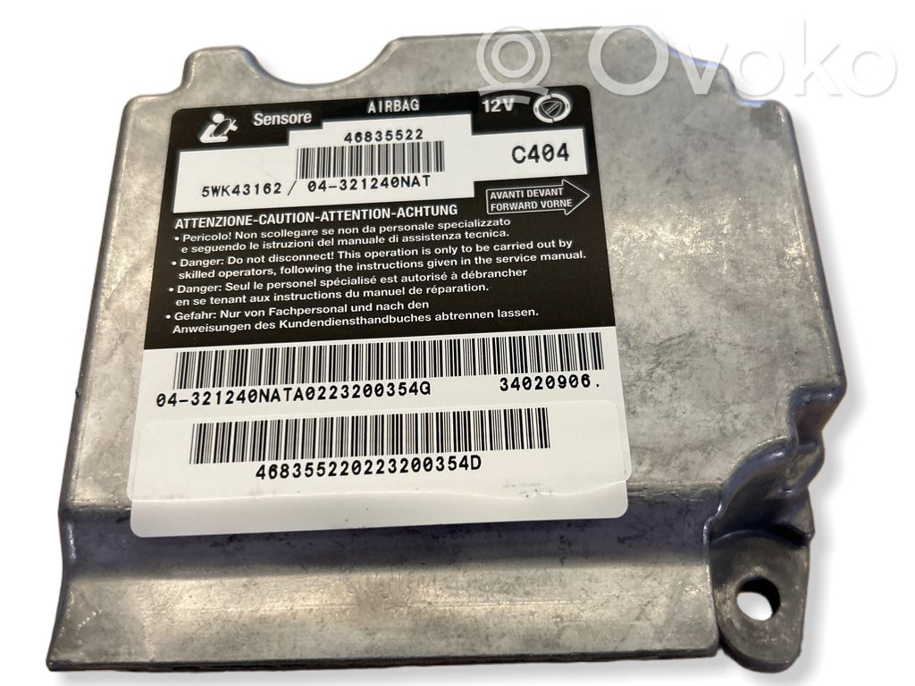 Fiat Stilo Airbag control unit/module 