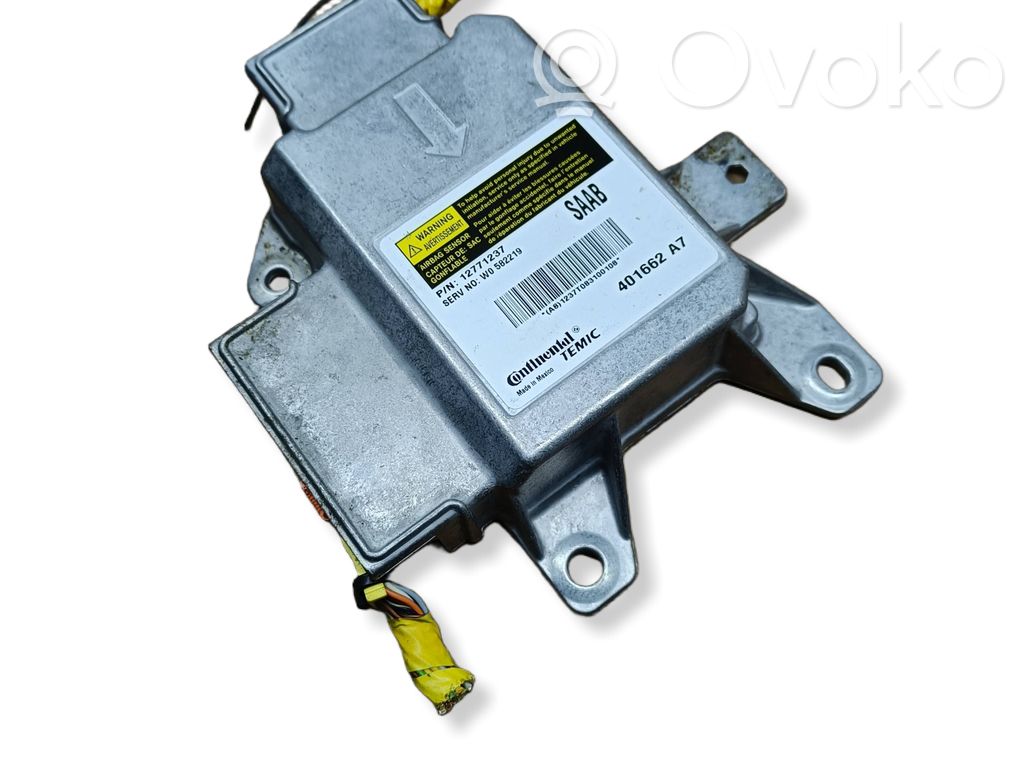 Unidad de control/módulo del Airbag   12771237,401662A7,W0582219