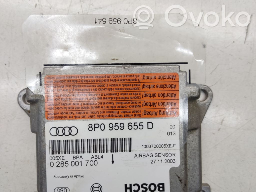 Audi A3 S3 8P Airbag control unit/module 