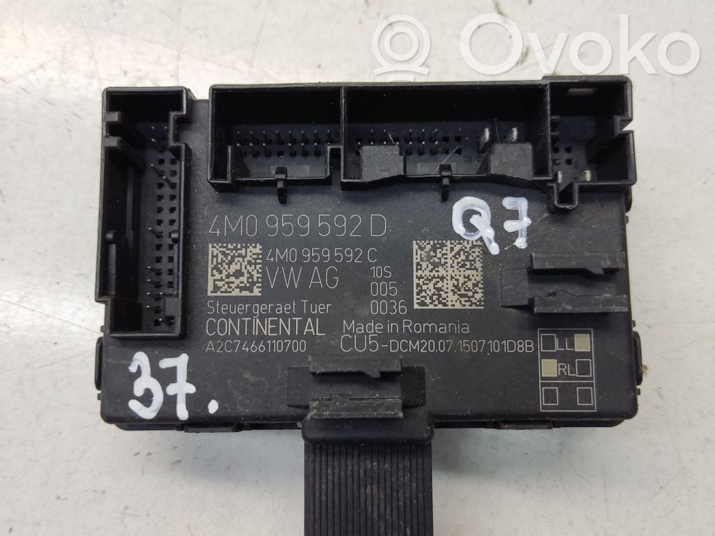 Audi Q7 4M Door control unit/module 