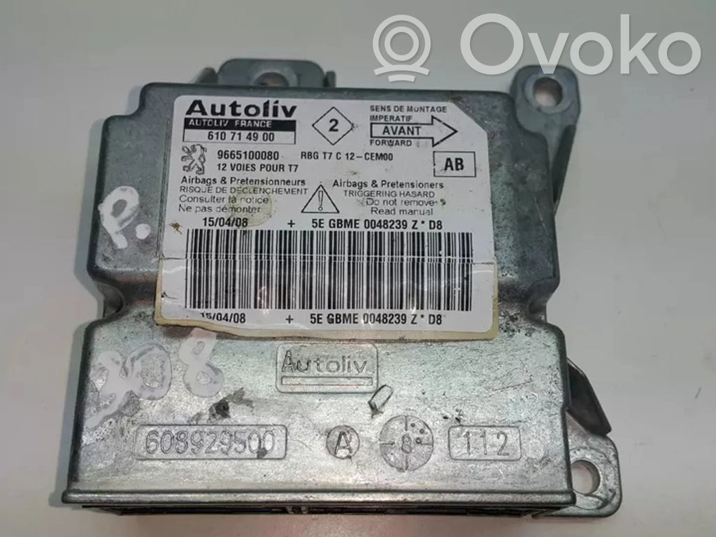 Peugeot 308 Airbag control unit/module 