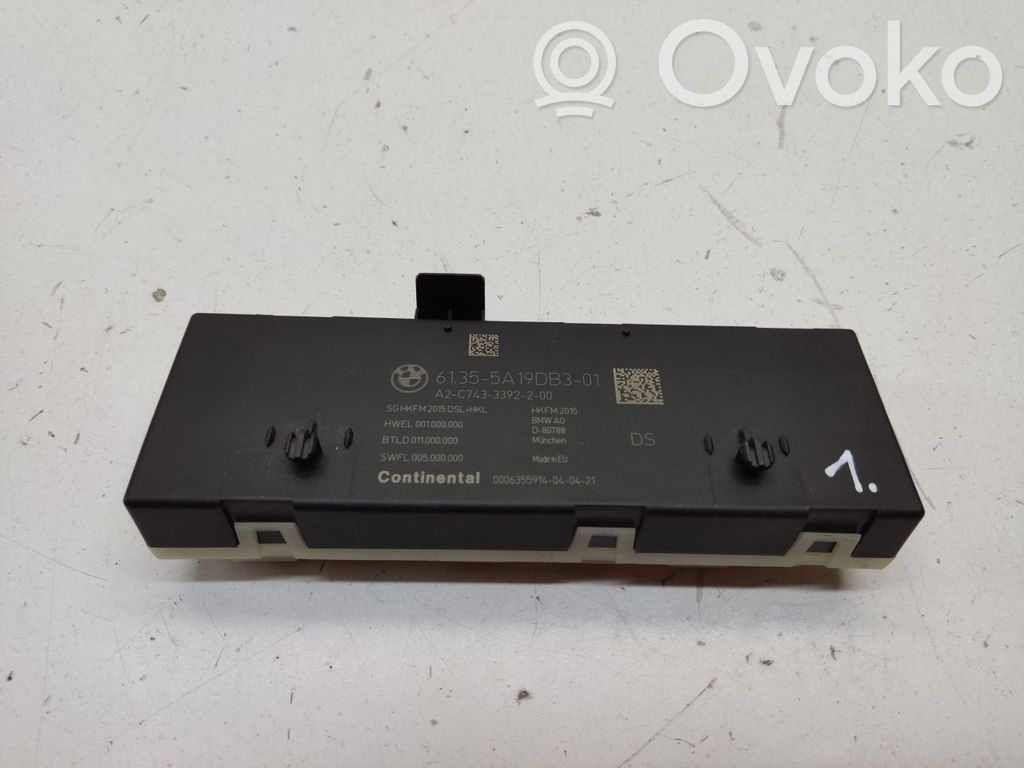 Tailgate/trunk control unit/module   5A19DB3,61355A19DB3