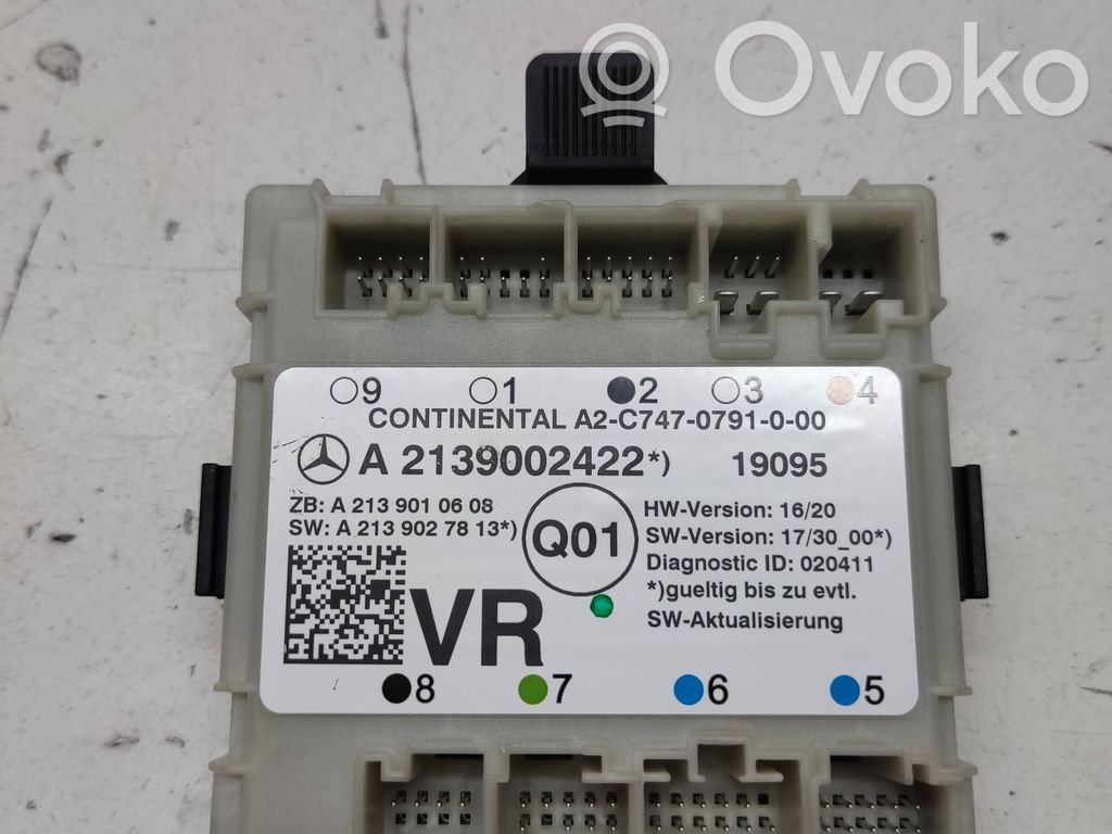 Mercedes-Benz E W213 Door control unit/module 