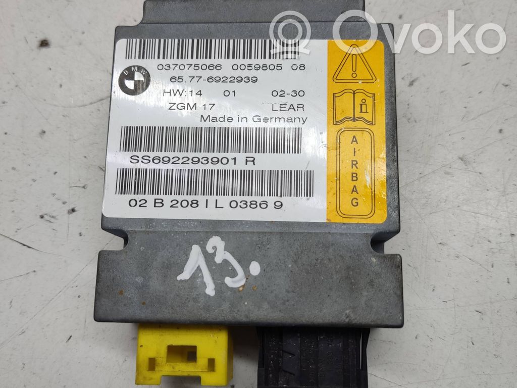 BMW 7 E65 E66 Airbag control unit/module 