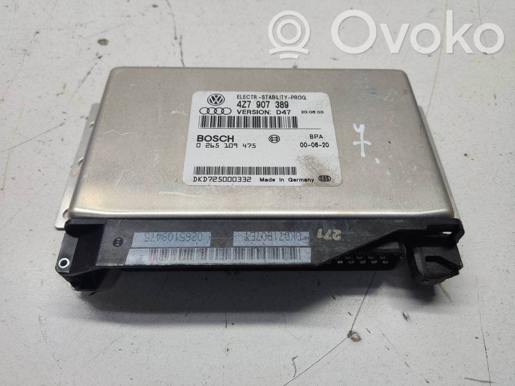 Engine control unit/module   4Z7907389,0265109475,DKD725000332
