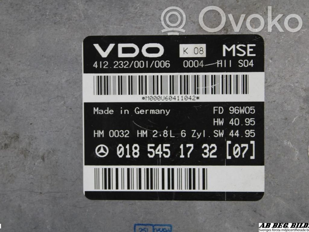 Mercedes-Benz E W210 Injection control unit/module 