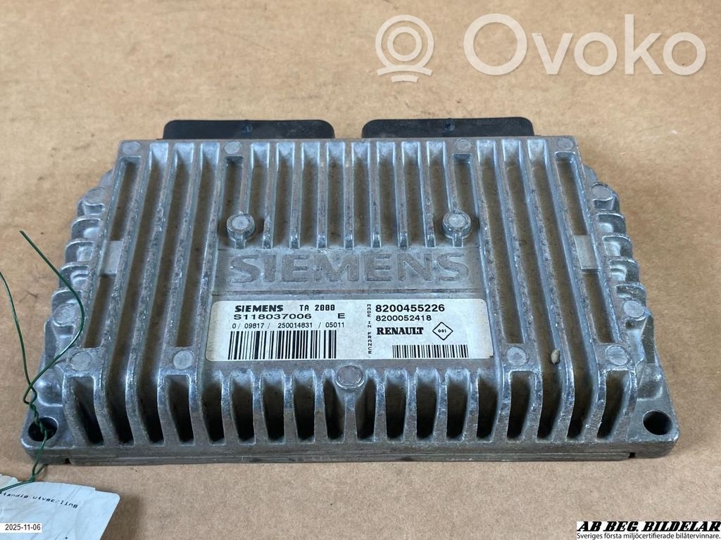 Renault Kangoo I Module de contrôle de boîte de vitesses ECU 