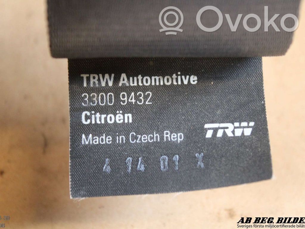 Citroen C5 Cinturón medio (trasero) 