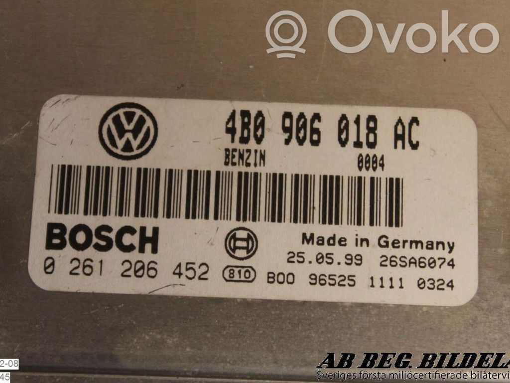 Volkswagen PASSAT B5 Ignition lock 
